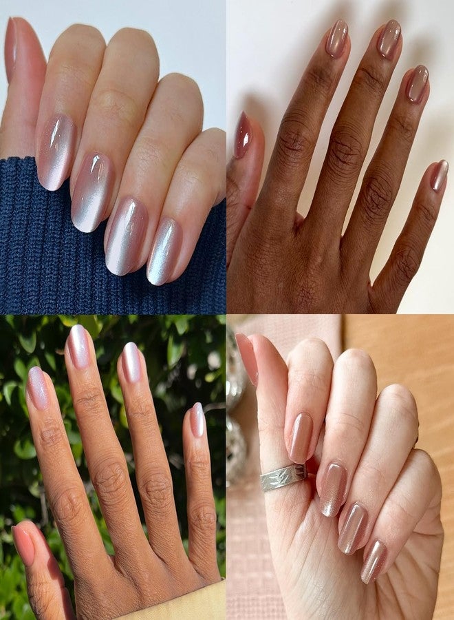Olive & June Instant Mani Press-On Nails | (Glue) Short, Round 42 Fake Nails, 21 Sizes | Non-Toxic, Long-Lasting Recycled Materials Realistic Look | Salon-Quality at Home | HZ Velvet - Image 5